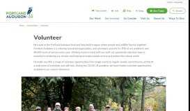 
							         Volunteer - Portland Audubon								  
							    