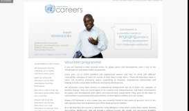 
							         Volunteer programme - UN Careers - the United Nations								  
							    