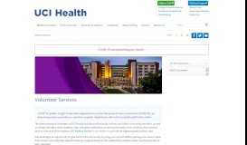 
							         Volunteer Services | UCI Health | Orange County, CA								  
							    