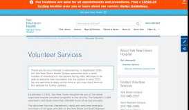 
							         Volunteer Services - Yale New Haven Hospital								  
							    