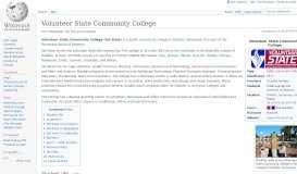 
							         Volunteer State Community College - Wikipedia								  
							    