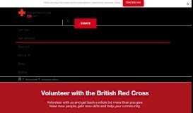 
							         Volunteer with us - British Red Cross								  
							    