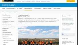 
							         Volunteering - Current Students								  
							    