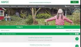 
							         Volunteering - Search results - NSPCC								  
							    