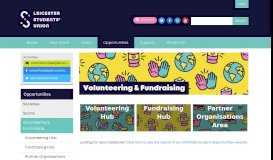 
							         Volunteering - University of Leicester Students' Union								  
							    