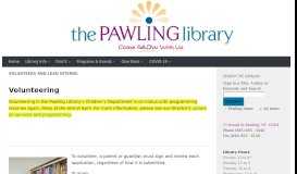 
							         Volunteers and LEAD Interns – Pawling Library								  
							    