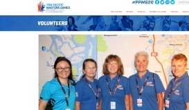 
							         Volunteers | Pan Pacific Masters Games								  
							    