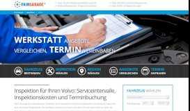 
							         Volvo Inspektion » Intervalle • Kosten • Werkstatt-Termine - FairGarage								  
							    