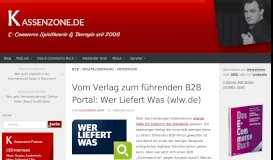
							         Vom Verlag zum führenden B2B Portal: Wer Liefert Was (wlw.de ...								  
							    