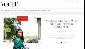 
							         Von Schorndorf in die Welt: Riani launcht ersten Online-Shop - Vogue								  
							    