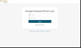 
							         Vonage © - Enterprise Portal | Signin								  
							    