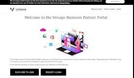 
							         Vonage Partner Portal | Welcome to the Vonage Business Partner Portal								  
							    