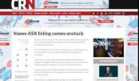 
							         Vonex ASX listing comes unstuck - Collaboration - Networking - CRN ...								  
							    