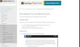 
							         Vonk deployment on Azure Web App Service — SimplifierDocs 3.5.1 ...								  
							    