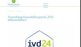 
							         Vorstellung Immobilienportal „IVD 24Immobilien“ - Pott & Harms ...								  
							    