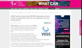 
							         VOSS Solutions provides KCOM integrated contact centre ... - IoT Now								  
							    