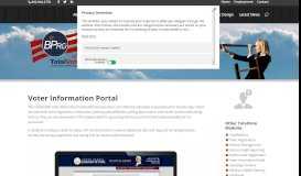 
							         Voter Information Portal Module | BPro TotalVote® Election Software								  
							    