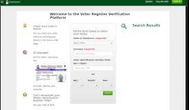 
							         Voter Register Verification Platform - INEC Nigeria								  
							    
