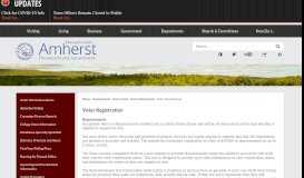 
							         Voter Registration | Amherst, MA - Official Website								  
							    
