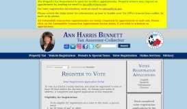 
							         Voter Registration - Harris County Tax Office								  
							    