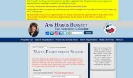 
							         Voter Registration Search - Harris County Tax Office								  
							    