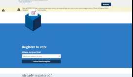 
							         Voter Registration | USA.gov								  
							    