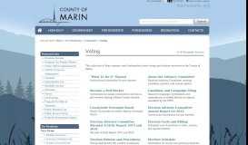 
							         Voting - County of Marin								  
							    