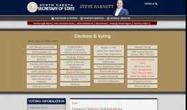 
							         Voting: South Dakota Secretary of State								  
							    