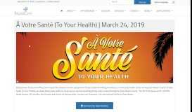 
							         Á Votre Santé (To Your Health) | March 24, 2019-General - Foundcare								  
							    