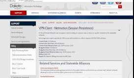 
							         VPN Client - Netmotion (Session Persistence) | North Dakota ITD								  
							    
