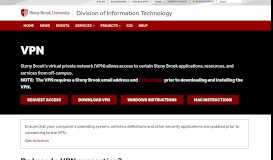
							         VPN - Division of Information Technology - Stony Brook University								  
							    