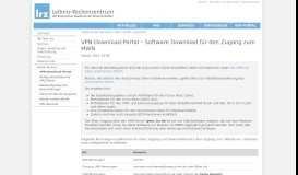 
							         VPN-Download-Portal – Software Download für den Zugang zum ... - LRZ								  
							    