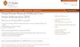 
							         VPN | UT Health San Antonio Information Security								  
							    