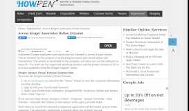 
							         vpn.kroger.com – Access Kroger Associates Online Extranet - Howpen								  
							    