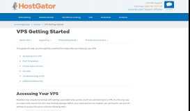 
							         VPS Getting Started « HostGator.com Support Portal								  
							    