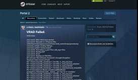 
							         VRAD Failed. :: Portal 2 General Discussions - Steam Community								  
							    