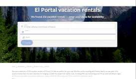 
							         Vrbo® | El Portal, CA Vacation Rentals: Reviews & Booking								  
							    