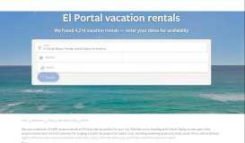 
							         Vrbo® | El Portal, FL Vacation Rentals: Reviews & Booking								  
							    