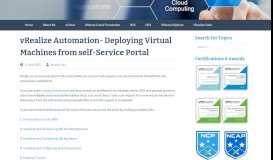 
							         vRealize Automation- Deploying Virtual Machines from self-Service ...								  
							    