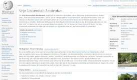 
							         Vrije Universiteit Amsterdam – Wikipedia								  
							    