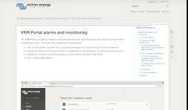 
							         VRM Portal alarms and monitoring [Victron Energy]								  
							    