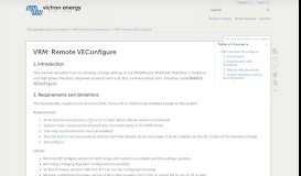 
							         VRM: Remote VEConfigure [Victron Energy]								  
							    