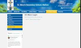 
							         VS Ware Login - St. Mary's Secondary School								  
							    