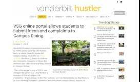 
							         VSG online portal allows students to submit ideas and complaints to ...								  
							    