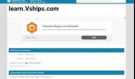 
							         Vships - Learning Portal: Login to the site								  
							    