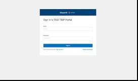 
							         VSO TRIP Portal: Sign in								  
							    