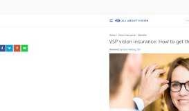 
							         VSP vision insurance: Get the most from the benefits - All About Vision								  
							    