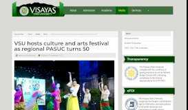 
							         VSU hosts culture and arts festival as regional PASUC turns 50 ...								  
							    