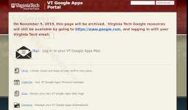 
							         VT Google Apps Portal								  
							    