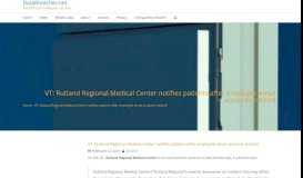 
							         VT: Rutland Regional Medical Center notifies patients after employee ...								  
							    